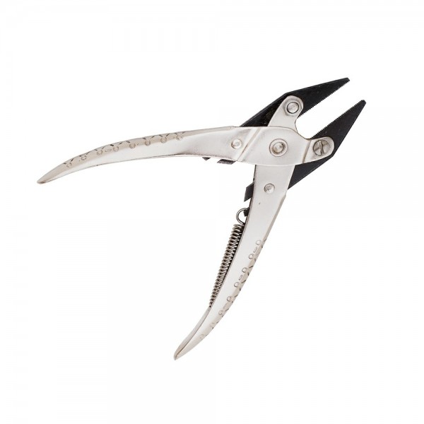 FLAT NOSE PARALLEL PLIER WITH SERRATED JAWS