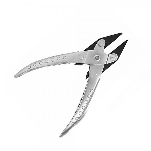 PARALLEL FLAT NOSE PLIERS 140MM DOUBLE SPRING