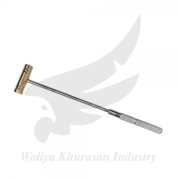 9 INCHES BRASS HAMMER WITH STEEL HANDLE