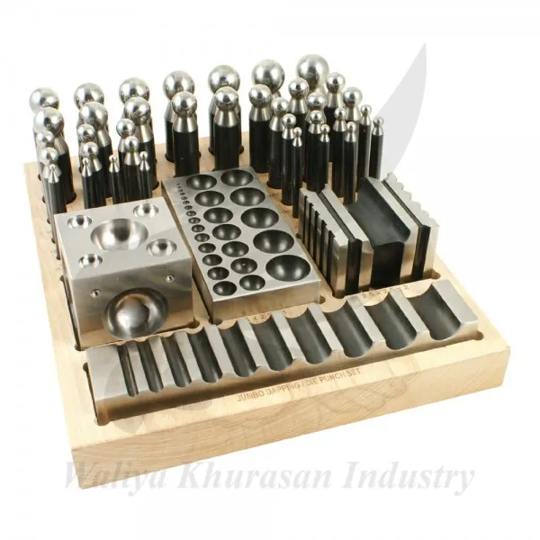 41 PCS DAPPING BLOCK AND PUNCH SET JEWELRY MAKING AND METAL SMITH